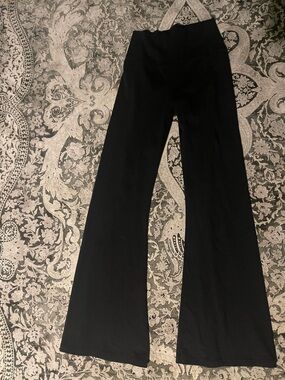 Aerie offline foldover flare hirise leggings black